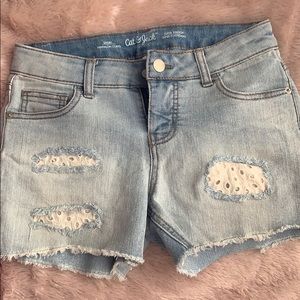 Blue jean shorts